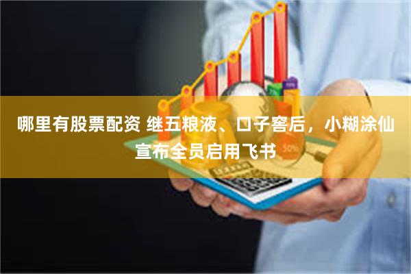哪里有股票配资 继五粮液、口子窖后，小糊涂仙宣布全员启用飞书