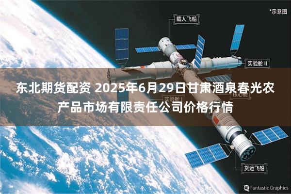 东北期货配资 2025年6月29日甘肃酒泉春光农产品市场有限责任公司价格行情