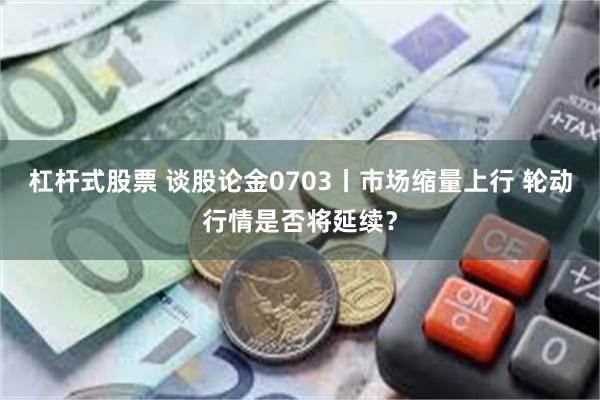杠杆式股票 谈股论金0703丨市场缩量上行 轮动行情是否将延续？