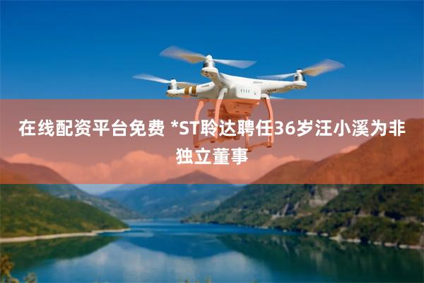 在线配资平台免费 *ST聆达聘任36岁汪小溪为非独立董事