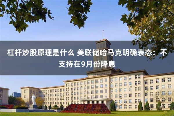 杠杆炒股原理是什么 美联储哈马克明确表态：不支持在9月份降息