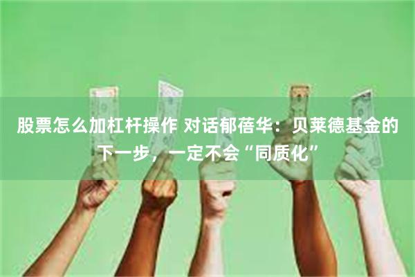 股票怎么加杠杆操作 对话郁蓓华：贝莱德基金的下一步，一定不会“同质化”