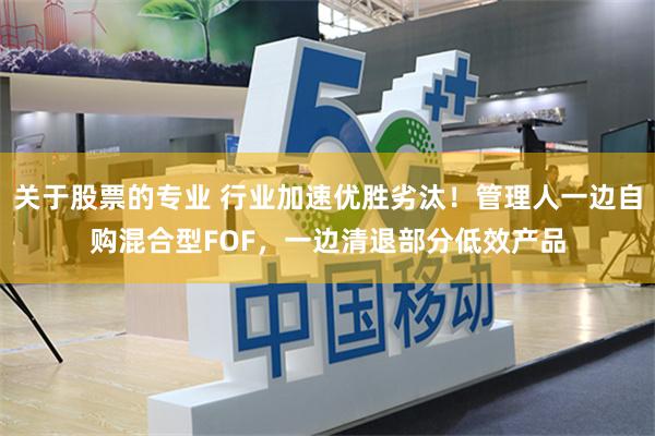 关于股票的专业 行业加速优胜劣汰！管理人一边自购混合型FOF，一边清退部分低效产品