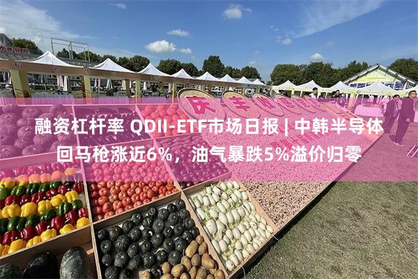 融资杠杆率 QDII-ETF市场日报 | 中韩半导体回马枪涨近6%，油气暴跌5%溢价归零
