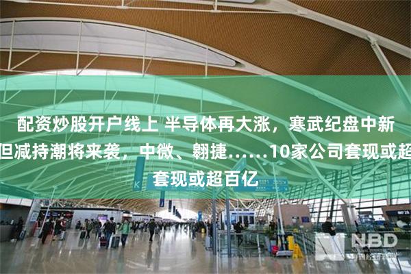 配资炒股开户线上 半导体再大涨，寒武纪盘中新高！但减持潮将来袭，中微、翱捷……10家公司套现或超百亿