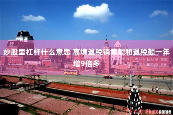 炒股里杠杆什么意思 离境退税销售额和退税额一年增9倍多