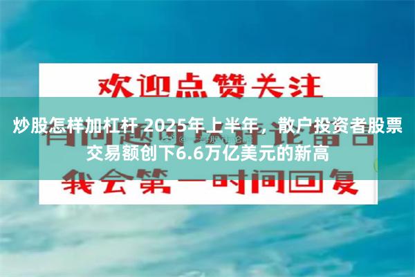 炒股怎样加杠杆 2025年上半年，散户投资者股票交易额创下6.6万亿美元的新高