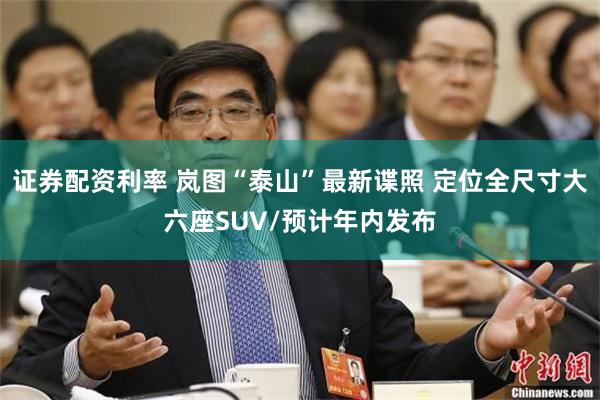 证券配资利率 岚图“泰山”最新谍照 定位全尺寸大六座SUV/预计年内发布