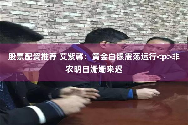 股票配资推荐 艾紫馨：黄金白银震荡运行<p>非农明日姗姗来迟