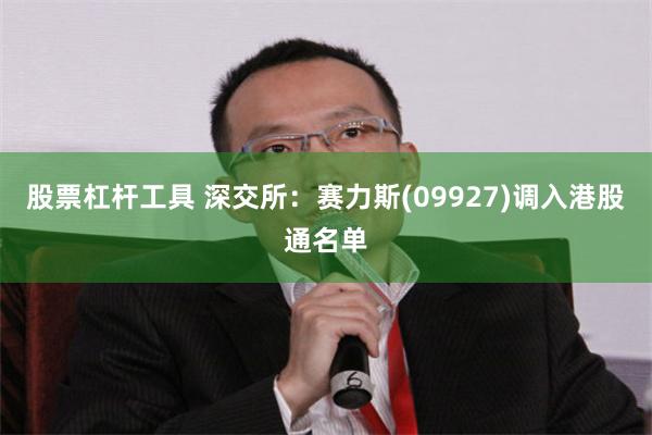 股票杠杆工具 深交所：赛力斯(09927)调入港股通名单