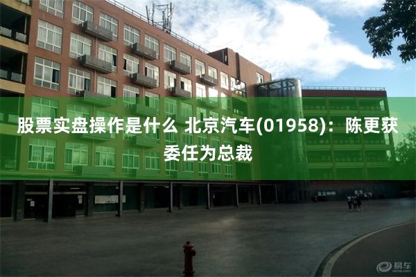 股票实盘操作是什么 北京汽车(01958)：陈更获委任为总裁